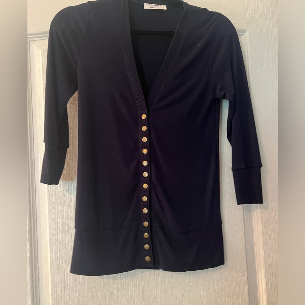 Snap Front Sweater